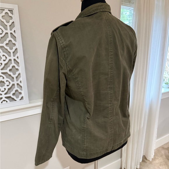 Military Style Jacket in Olive Green - Picture 7 of 11
